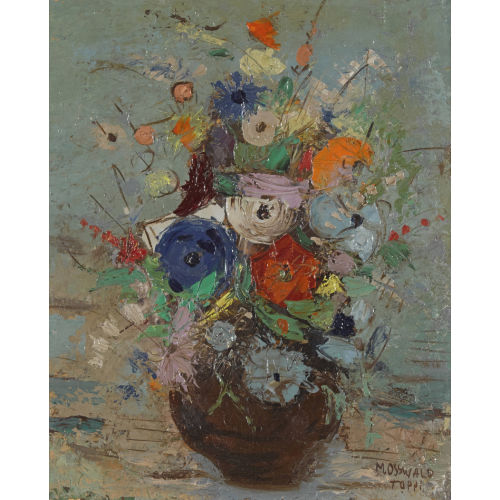 MARGHERITA OSSWALD-TOPPI : Blumenbouquet in Vase (DOBIASCHOFSKY AUKTIONEN AG)
