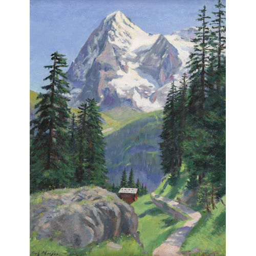 FRITZ MEIJER : Blick auf den Eiger (DOBIASCHOFSKY AUKTIONEN AG)