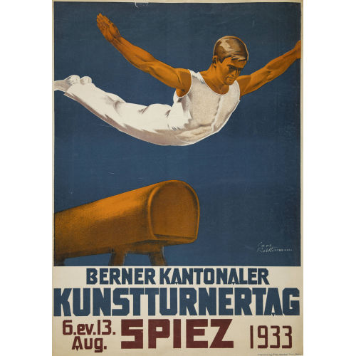 CARL RUTTIMANN : 'Berner Kantonaler Kunstturnertag Spiez 1933' (DOBIASCHOFSKY AUKTIONEN AG)