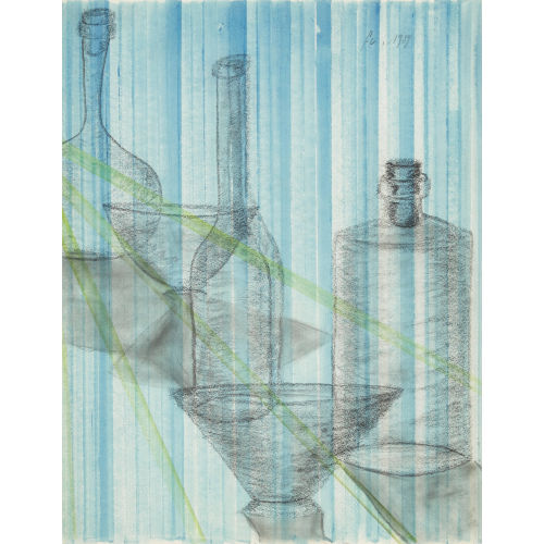 FRANZ EGGENSCHWILER : Stillleben mit Flaschen (DOBIASCHOFSKY AUKTIONEN AG)