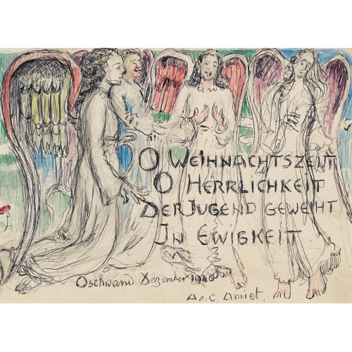 CUNO AMIET : 'O Weihnachtszeit, O Herrlichkeit, Der Jugend geweiht in Ewigkeit' (DOBIASCHOFSKY AUKTIONEN AG)