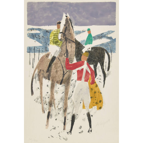 ALOIS CARIGIET : Polospieler (DOBIASCHOFSKY AUKTIONEN AG)