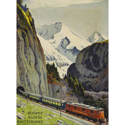 PLINIO COLOMBI : 'Bern L�tschberg Simplon Schweiz' (DOBIASCHOFSKY AUKTIONEN AG)