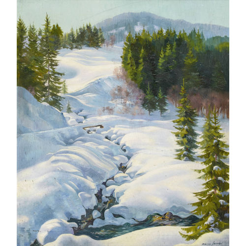 MARCUS JACOBI : Sonnige Winterlandschaft (DOBIASCHOFSKY AUKTIONEN AG)