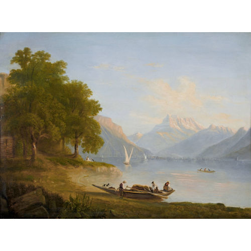 FRAN�OIS DIDAY : Lac L�man et les Dents du Midi (DOBIASCHOFSKY AUKTIONEN AG)