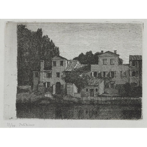 G�RARD DE PAL�ZIEUX : 'Maisons � Dolo (Venise)' (DOBIASCHOFSKY AUKTIONEN AG)