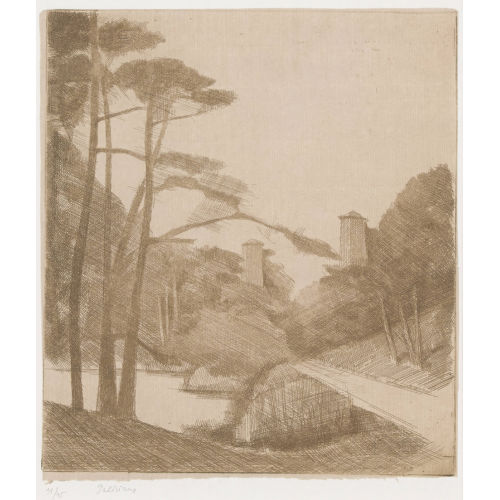 G�RARD DE PAL�ZIEUX : 'Aqueduc � Finges' (DOBIASCHOFSKY AUKTIONEN AG)