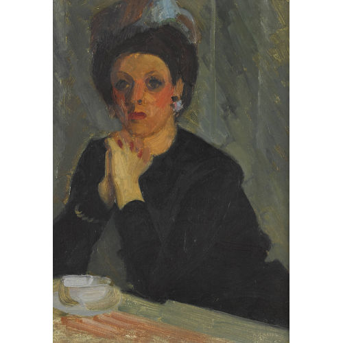ALBERT CHAVAZ : 'Dame � la tasse' (DOBIASCHOFSKY AUKTIONEN AG)