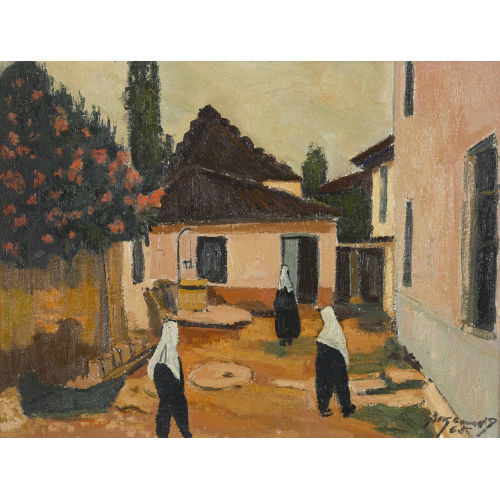GEORGES BORGEAUD : T�rkische Dorfpartie (DOBIASCHOFSKY AUKTIONEN AG)