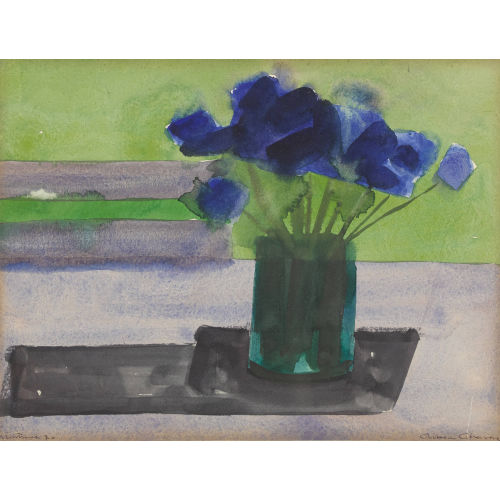 ALBERT CHAVAZ : Nature morte au bouquet de fleurs (DOBIASCHOFSKY AUKTIONEN AG)