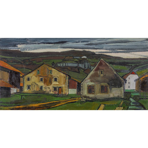 ALBERT SCHNYDER : 'Ciel gris  Ocourt' (DOBIASCHOFSKY AUKTIONEN AG)