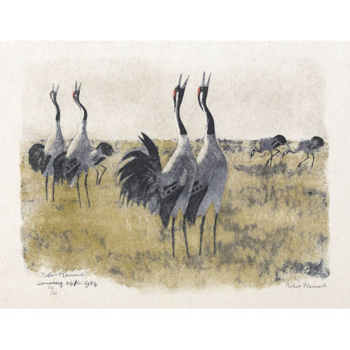 ROBERT HAINARD : 'Grues trompettant' (DOBIASCHOFSKY AUKTIONEN AG)