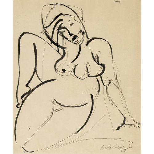 XANTI SCHAWINSKY : Weiblicher Akt (DOBIASCHOFSKY AUKTIONEN AG)