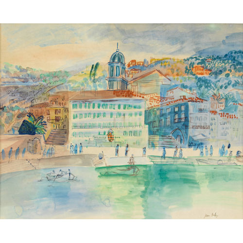 JEAN DUFY : 'L′H�tel Welcome � Villefranche-sur-Mer' (DOBIASCHOFSKY AUKTIONEN AG)