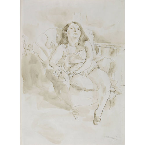 JULES PASCIN : 'Mod�le dans un fauteuil' (DOBIASCHOFSKY AUKTIONEN AG)