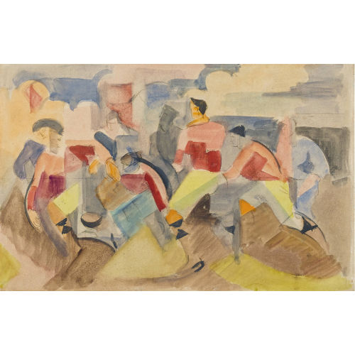 ANDR� LHOTE : 'Les Joueurs' (DOBIASCHOFSKY AUKTIONEN AG)