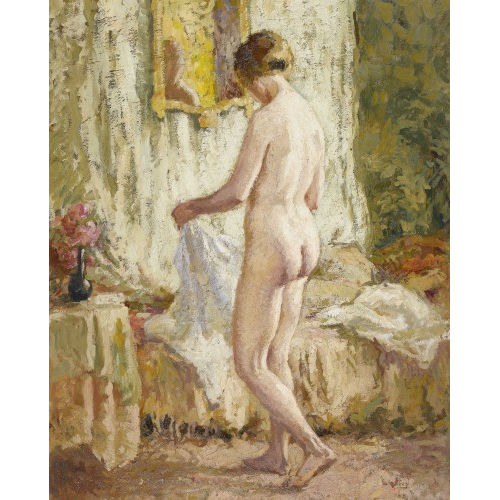 CHARLES �MILE HORNUNG : 'Nu s′habillant' (DOBIASCHOFSKY AUKTIONEN AG)
