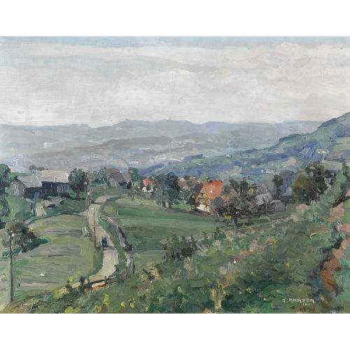 ALFRED MARXER : Landschaft im Z�rcher Oberland (DOBIASCHOFSKY AUKTIONEN AG)