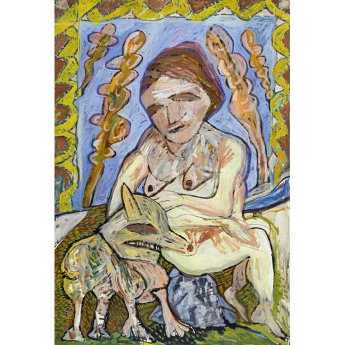 JACOBUS LUCEBERTUS VAN) LUCEBERT (EIGTL. SWAANSWIJK : 'Vrouw en Hond' (DOBIASCHOFSKY AUKTIONEN AG)