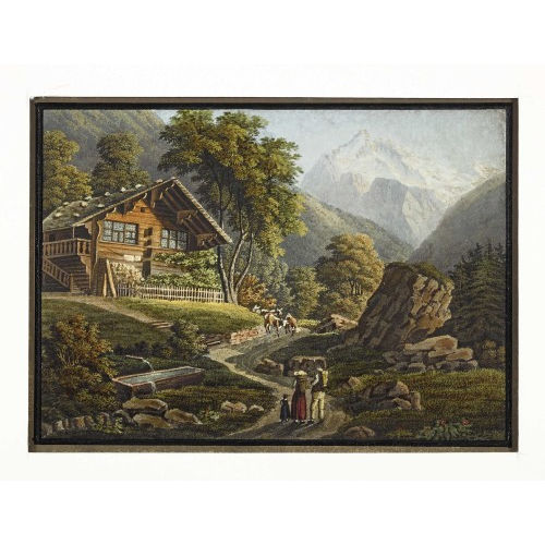 JOHANN PETER LAMY : 'Wetterhorn au Canton de Berne' (DOBIASCHOFSKY AUKTIONEN AG)