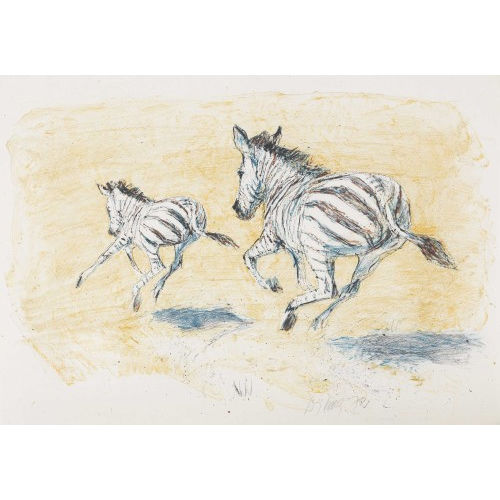 FRITZ HUG : Trabende Zebras (DOBIASCHOFSKY AUKTIONEN AG)