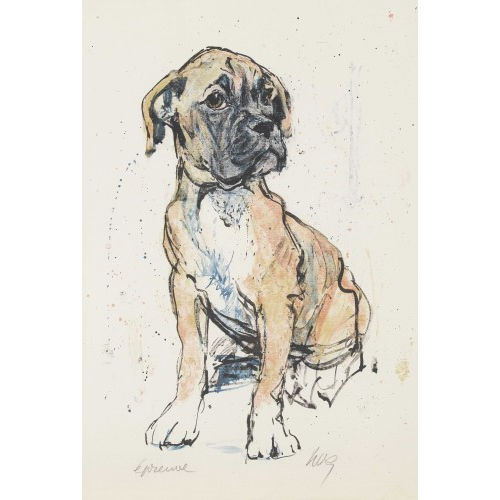 FRITZ HUG : Boxerwelpe (DOBIASCHOFSKY AUKTIONEN AG)