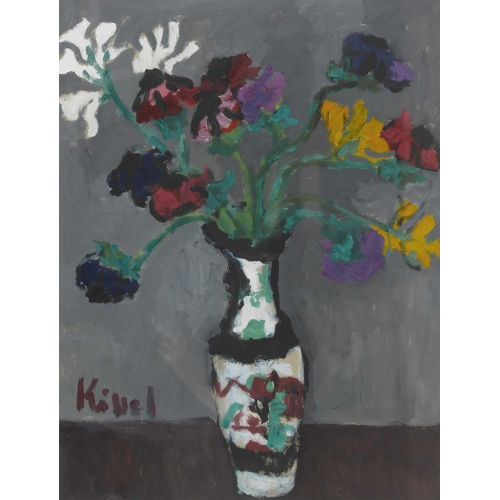 GERNOT KISSEL : 'Strauss in chinesischer Vase' (DOBIASCHOFSKY AUKTIONEN AG)
