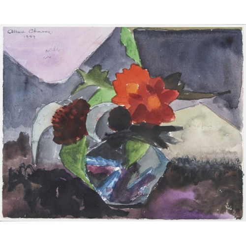 ALBERT CHAVAZ : Nature morte aux fleurs (DOBIASCHOFSKY AUKTIONEN AG)