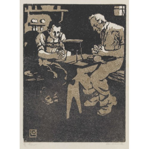 CARL AUGUST LINER : Beim Tischgebet (DOBIASCHOFSKY AUKTIONEN AG)
