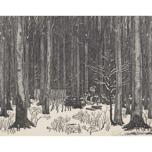 EMIL ZBINDEN : 'Wald im Winter' (DOBIASCHOFSKY AUKTIONEN AG)