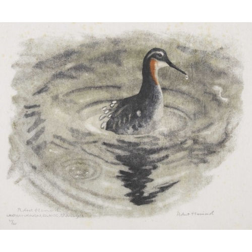 ROBERT HAINARD : 'Le phalarope prend son bain chaud' (DOBIASCHOFSKY AUKTIONEN AG)