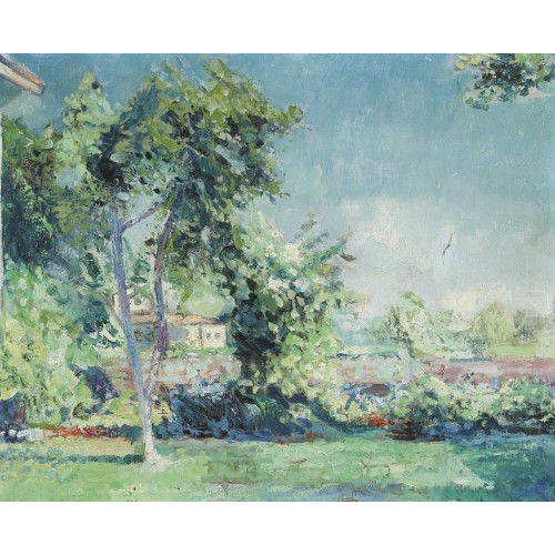 ALBERT NEUENSCHWANDER : Sommerliche Gartenpartie (DOBIASCHOFSKY AUKTIONEN AG)