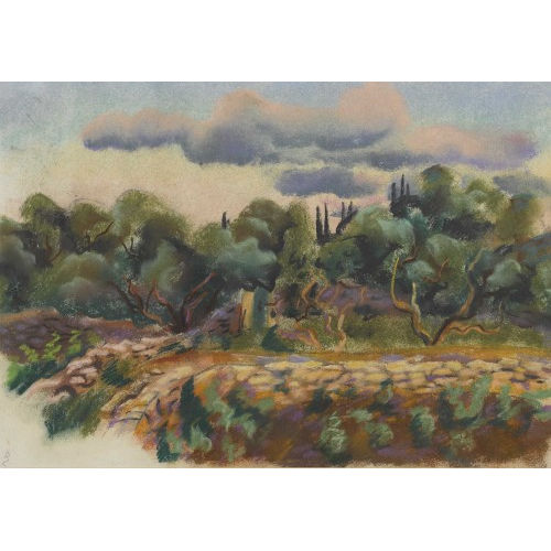RICHARD ZIEGLER : 'Garten in Dubrovnik' (DOBIASCHOFSKY AUKTIONEN AG)
