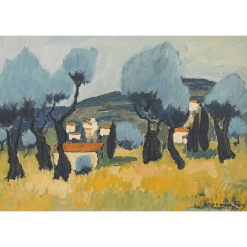 GEORGES BORGEAUD : S�dliche Landschaft (DOBIASCHOFSKY AUKTIONEN AG)