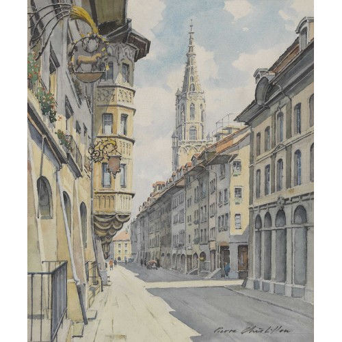 PIERRE CH�TILLON : M�nstergasse in Bern (DOBIASCHOFSKY AUKTIONEN AG)