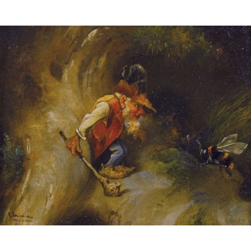 ALFRED SCH�NIAN : Der Zwerg und die Biene (DOBIASCHOFSKY AUKTIONEN AG)