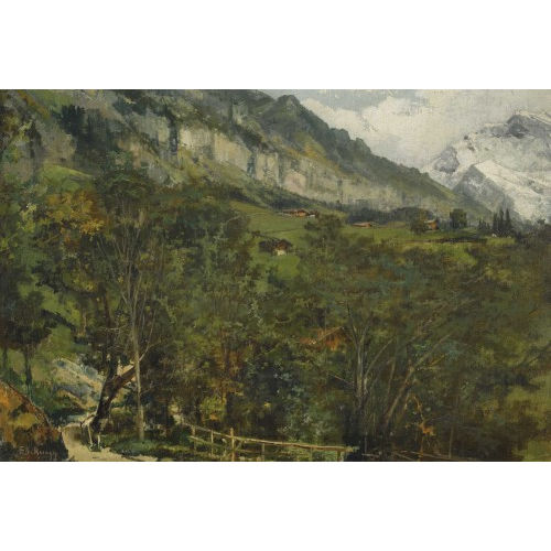 EDUARD R�EGG : Wengneralp mit Jungfrau (DOBIASCHOFSKY AUKTIONEN AG)