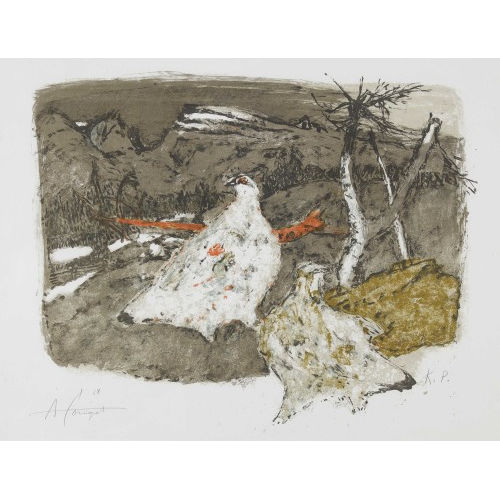 ALOIS CARIGIET : Schneeh�hner (DOBIASCHOFSKY AUKTIONEN AG)
