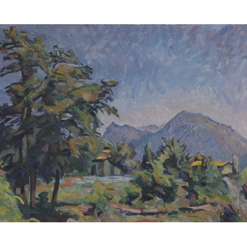 PHILIPPE ZYSSET : Sonnige Berglandschaft (DOBIASCHOFSKY AUKTIONEN AG)
