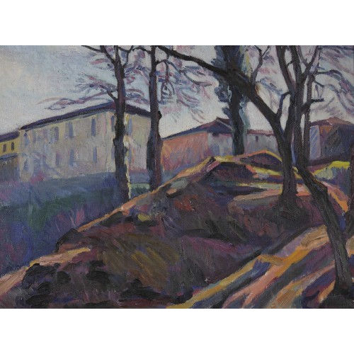 PHILIPPE ZYSSET : Herbstlandschaft mit H�usern (DOBIASCHOFSKY AUKTIONEN AG)