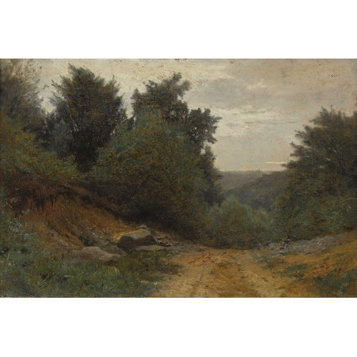 GUSTAVE EUG�NE CASTAN : Der Waldweg (DOBIASCHOFSKY AUKTIONEN AG)