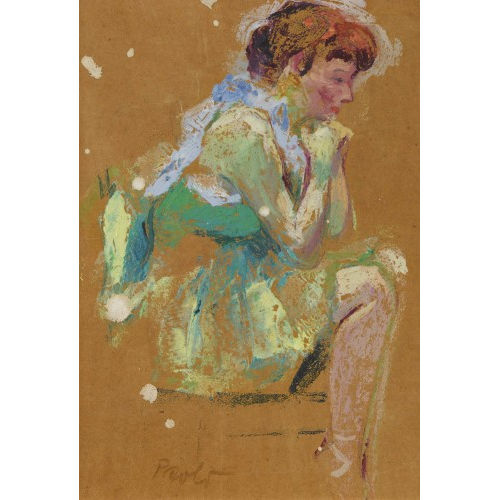 PAUL JAKOB) PAOLO (EIGTL. M�LLER : Sitzende Ballerina (DOBIASCHOFSKY AUKTIONEN AG)