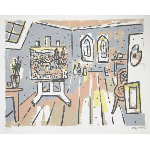 OTTO ABT : Surrealistisches Interieur (DOBIASCHOFSKY AUKTIONEN AG)