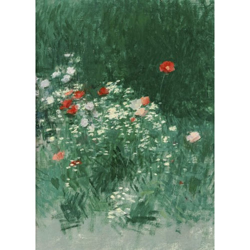 WERNER GFELLER : Wiese mit Mohnblumen (DOBIASCHOFSKY AUKTIONEN AG)