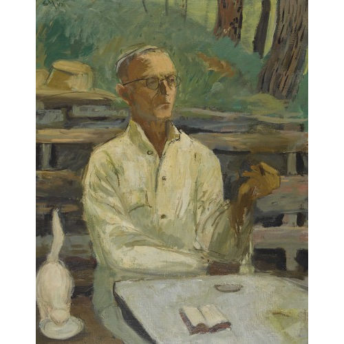 ERNST MORGENTHALER : 'Bildnis Hermann Hesse' (DOBIASCHOFSKY AUKTIONEN AG)