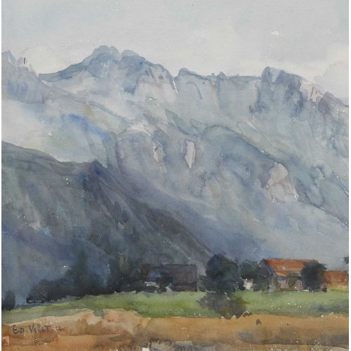 �DOUARD VALLET : Paysage savoyard (DOBIASCHOFSKY AUKTIONEN AG)