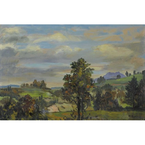 RAYMOND BUCHS : H�gelige Herbstlandschaft (DOBIASCHOFSKY AUKTIONEN AG)