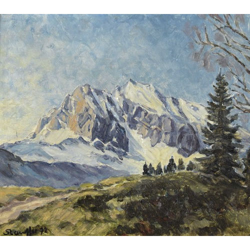 FRED STAUFFER : Berglandschaft (DOBIASCHOFSKY AUKTIONEN AG)