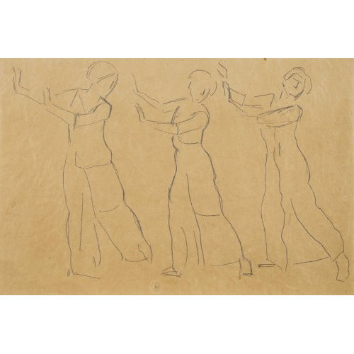 FERDINAND HODLER : Figurenstudie zu 'Blick in die Unendlichkeit' (DOBIASCHOFSKY AUKTIONEN AG)