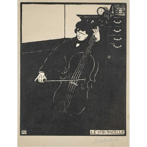F�LIX VALLOTTON : 'Le violoncelle' (DOBIASCHOFSKY AUKTIONEN AG)